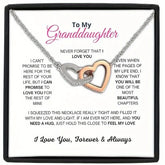 To My Grandaughter Gift Set Necklace Box