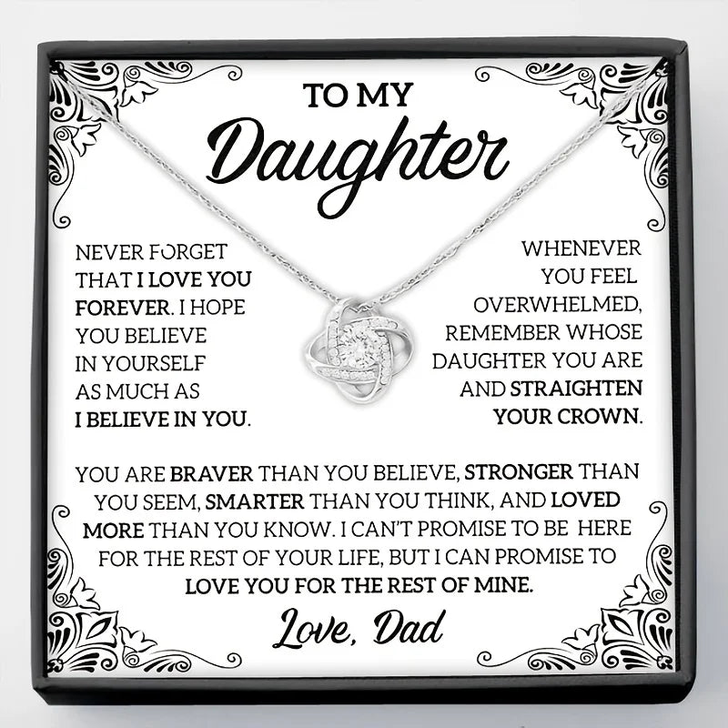 To My Daughter - Necklace Gift From Dad