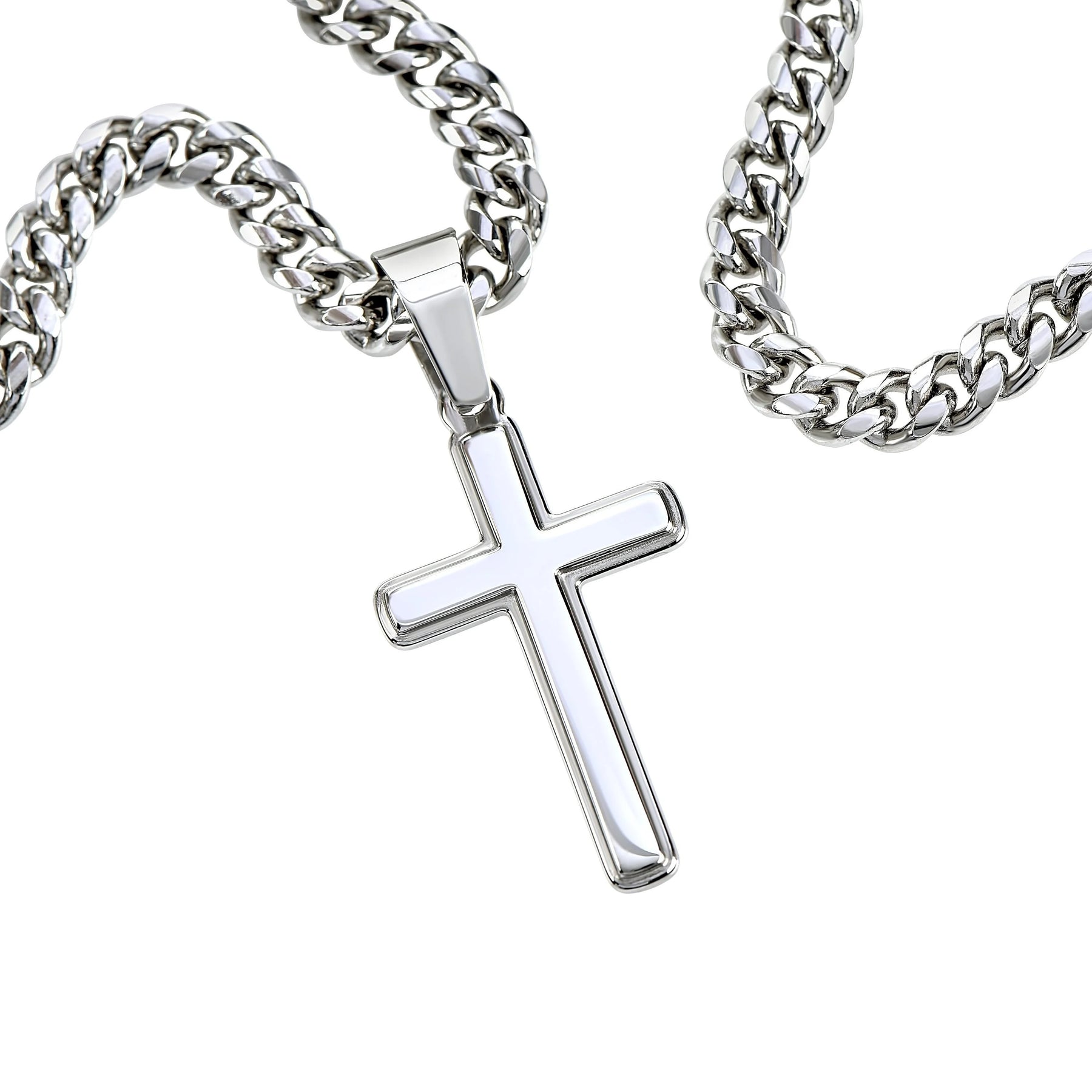 To My Son Cross Necklace From Mom , With Message Card And Gift Box, Necklaces For Birthday, Anniversary, Christmas Gift