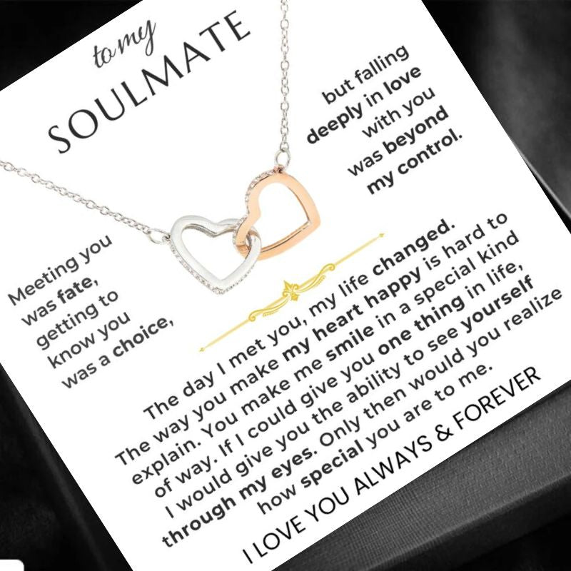 To My Soulmate - Intertwined Hearts Gift Set