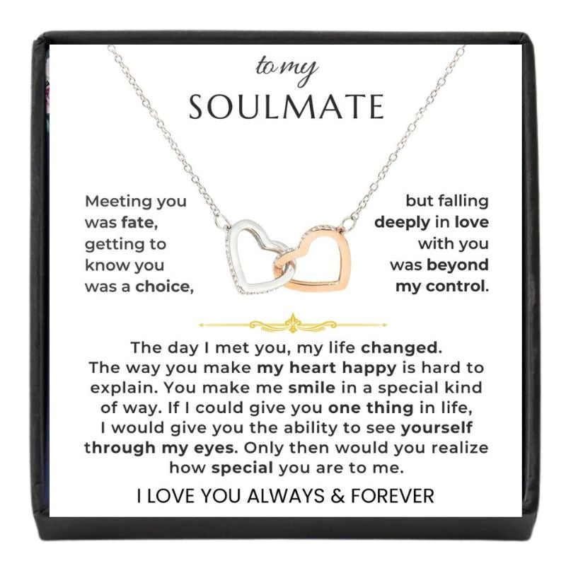 To My Soulmate - Intertwined Hearts Gift Set