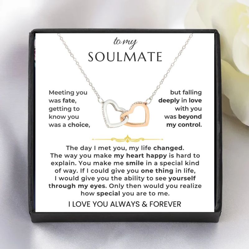 To My Soulmate - Intertwined Hearts Gift Set